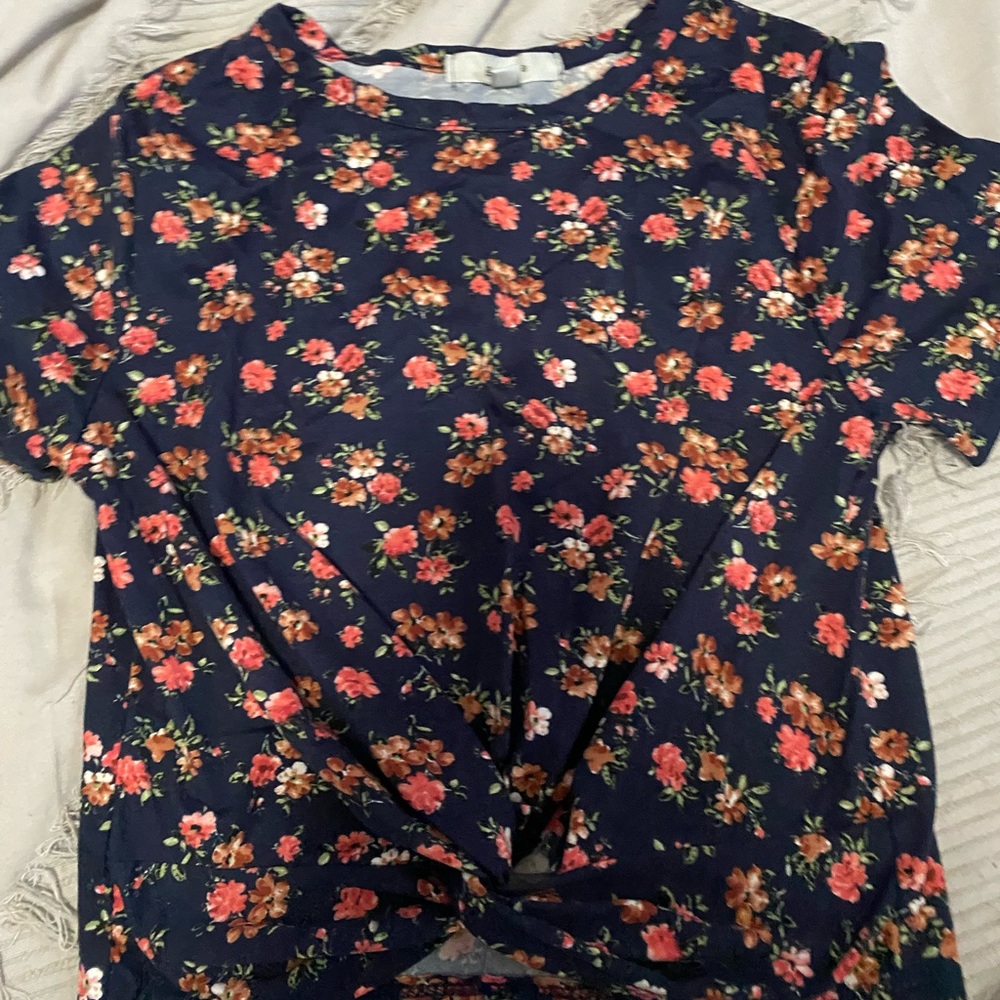 Floral crop top